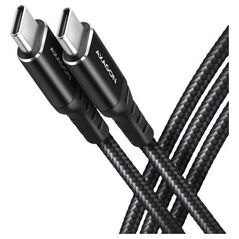 Kabel USB Axagon USB-C - USB-C 2 m Czarny (BUCM-CM20AB)
