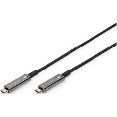 Kabel USB Digitus USB-C - USB-C 10 m Czarny (AK-330160-100-S)