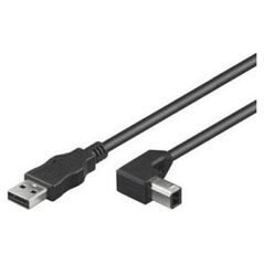 Kabel USB PremiumCord USB-A - USB-B 1 m Czarny (ku2ab1-90)