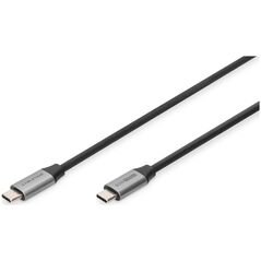 Kabel USB Digitus USB-C - USB-C 1 m Czarny (DB-300220-010-S)