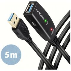 Kabel USB Axagon USB-A - USB-A 5 m Czarny (ADR-305)