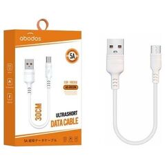 Kabel USB Vega USB-A - microUSB 0.3 m Biały (32026)