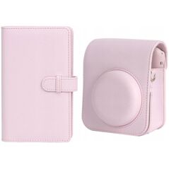 Pokrowiec LoveInstant Futerał Etui Do Fuji Instax Mini 12 + Album 108x / Różowy