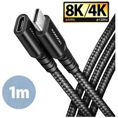 Kabel USB Axagon USB-C - USB-C 1 m Czarny (BUCM32-CF10AB)