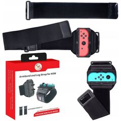 JYS Opaska Pasek Mocowanie Na Rękę Nogę Do Nintendo Switch / Switch Oled + 2x Pasek Przedłużający Ns245