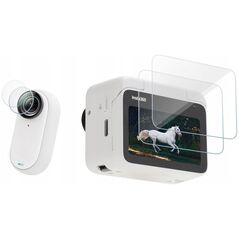 SunnyLife Szkło Osłona Na Obiektyw + Ekran 2w1 Do Insta360 Go 3 I Action Pod / Ist-bhm587-2