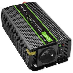 Przetwornica Qoltec Przetwornica napięcia Monolith 1200 MS Wave | 12V na 230V | 600/1200W | USB