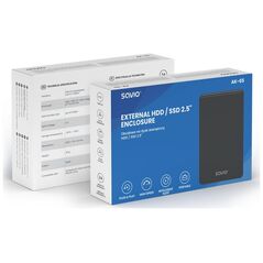 Savio Zewnętrzna obudowa na dysk HDD/SDD 2,5 cala, USB 3.0, AK-65