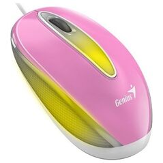Mysz Genius Genius Mysz DX-Mini, 1000DPI, optyczna, 3kl., przewodowa USB, różowa, klasyczna, podświetlenie RGB