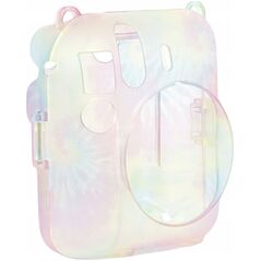 Pokrowiec LoveInstant Futerał Etui Pokrowiec Case do FujiFilm INSTAX Mini 12 + Kieszeń na Zdjęcia / Wielokolorowy Jasny