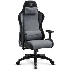 Fotel SENSE7 Spellcaster FUKU XL materiałowy czarno-szary