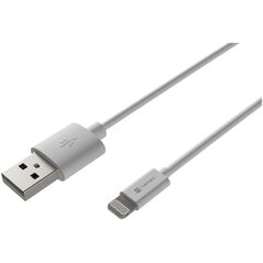 Kabel USB Natec USB-A - Lightning 1 m Biały (NKA-2148)