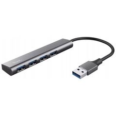 HUB USB Trust TRUST Rozbočovač Halyx Aluminium 4 Port USB 3.2 Gen1 Hub