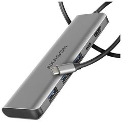 HUB USB Axagon HMC-5H Wieloportowy hub USB-C 3.2 Gen 1, 3x USB-A, 4K HDMI, PD 100W, 100cm USB-C kabel