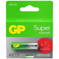 GP Recyko Bateria alkaliczna AA / LR6 GP Super Alkaline G-TECH - 5 sztuk