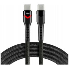 Kabel USB EverActive USB-C - USB-C 2 m Czarny (CBB-2PDR)