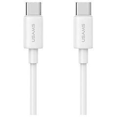 Kabel USB Usams USB-C - USB-C 1 m Biały