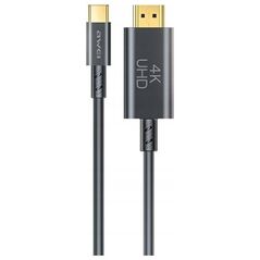Adapter USB Awei AWEI kabel CL-212T USB-C na HDMI 4K 30Hz czarny/black