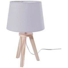 Atmosphera Lampa nocna z trójnogu, 31 cm, kolor szary