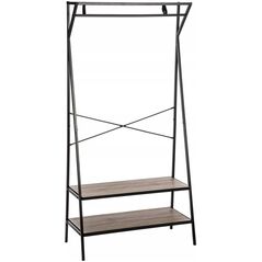 5five Wieszak na ubrania z półkami na buty, 160 x 80 x 38 cm, drążek, otwarta szafa