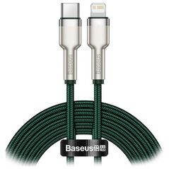 Baseus Cafule Metal Braided USB-C to Lightning Cable 20W Πράσινο 2m  (CATLJK-B06) (BASCATLJK-B06) έως 12 άτοκες Δόσεις