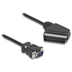 Kabel Delock Scart - D-Sub (VGA) 2m czarny (65028)