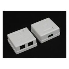 NetRack gniazdo kompletne natynkowe 2xRJ45 8p8c STP Cat6 (106-36)