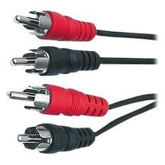 Kabel PremiumCord RCA (Cinch) x2 - RCA (Cinch) x2 RCA (Cinch) - RCA (Cinch) 5m czarny (kjackcmm2-5)