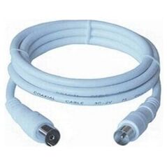Kabel PremiumCord Antenowy 2m biały (ktmf02)
