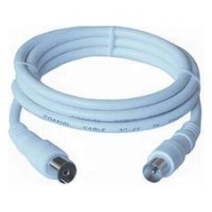 Kabel PremiumCord Antenowy 3m biały (ktmf03)