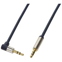 Kabel LogiLink Jack 3.5mm - Jack 3.5mm 1m niebieski (CA11100)