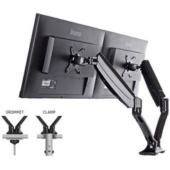 iiyama Uchwyt biurkowy na 2 monitory 10" - 27" (DS3002C-B1)