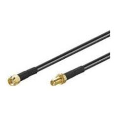 MicroConnect RP-SMA, 1m, czarny (51675)