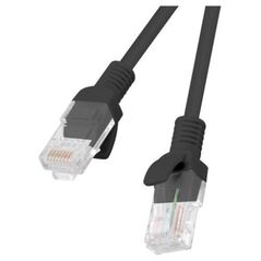 Lanberg Patchcord, Cat6, nieekranowany, 0.25m, czarny (PCU6-10CC-0025-BK)