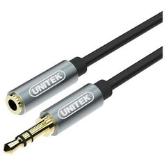 Kabel Unitek Jack 3.5mm - Jack 3.5mm 1m srebrny (Y-C932ABK)