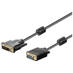 Kabel Akyga DVI-I - D-Sub (VGA) 1.8m czarny (AK-AV-03)