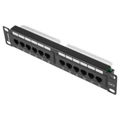 Lanberg Patch Panel 12 Port 1U 10" cat.6 czarny (PPU6-9012-B)