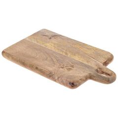 Deska do krojenia Excellent Houseware z rączką drewniana Retro 33x20cm