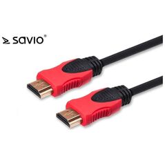 Kabel Savio HDMI - HDMI 7.5m czerwony (SAVIO CL-140)