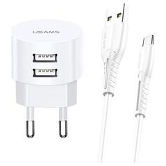 Ładowarka Usams T20 2x USB-A 2.1 A (66164-uniw)