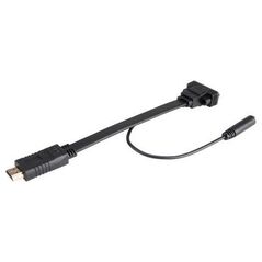 Kabel Akasa HDMI - D-Sub (VGA) + Jack 3.5mm 0.2m czarny (AK-CBHD18-20BK)