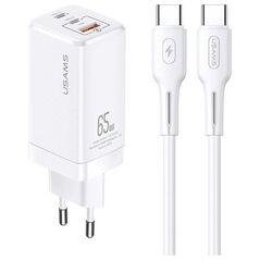 Ładowarka Usams MT 1x USB-A 2x USB-C 3 A (MTXLOGTC02)