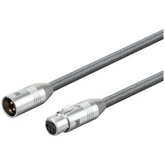 Kabel Monoprice XLR - XLR 2m szary