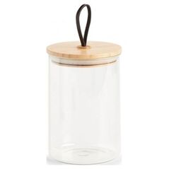 Zeller Słoik do przechowywania z bambusową pokrywką, 1300 ml, 11,2x16,3 cm