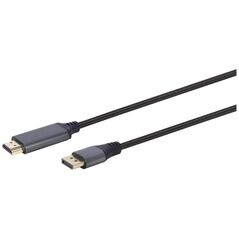 Kabel Gembird DisplayPort - HDMI 1.8m czarny (CC-DP-HDMI-4K-6)