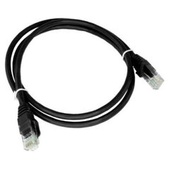 Alantec Patch-cord U/UTP kat.6A LSOH 0.25m czarny ALANTEC
