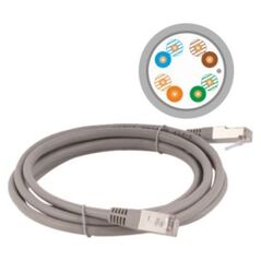 Alantec Patch-cord F/UTP kat.5e PVC 10.0m szary