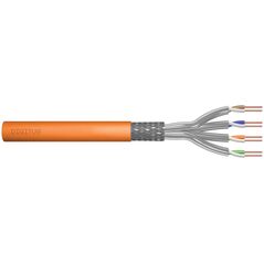 Digitus Kabel teleinformatyczny instalacyjny DIGITUS kat.7, S/FTP, Dca, drut, AWG 23/1, LSOH, 50m, pomarańczowy, ofoliowany