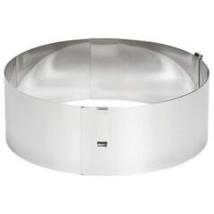 Patisse pierścień do ciasta regulowany 13-31 cm stal nierdzewna srebrna