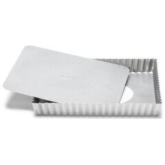 Patisse kształt quiche z luźnym dnem 21 x 21 cm stal srebrna